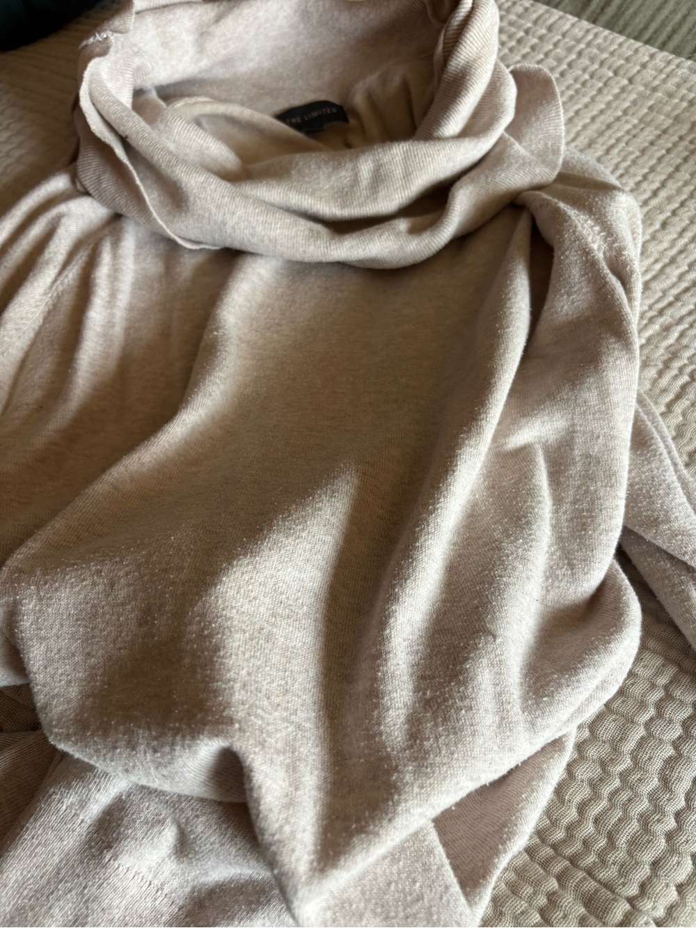 The Limited Taupe Cowl Neck Sweater